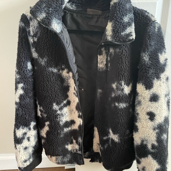 Betsy Johnson tye dye sherpa jacket size xs - Picture 3 of 5